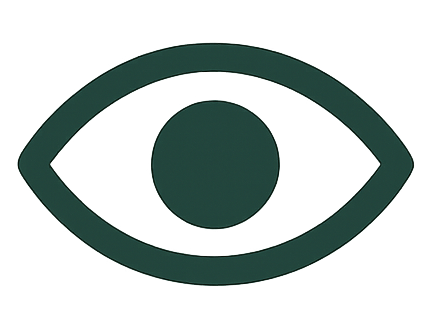 Icône représentant un œil, symbolisant la vision et la clarté.