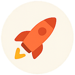 Icône d'une fusée symbolisant la performance et l'innovation en développement web.