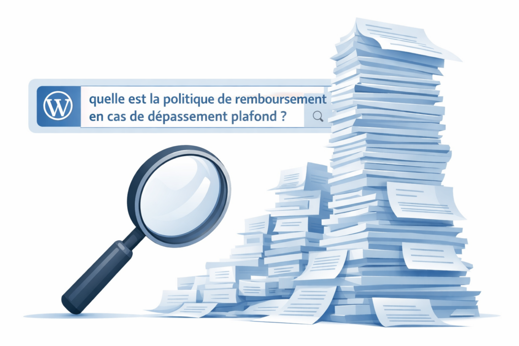Recherche sur la politique de remboursement dans les documents d'une entreprise par une IA