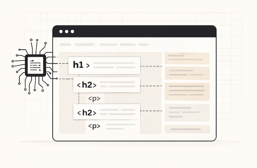 Analyse de la structure HTML par l'IA