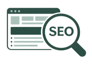 Illustration d’une structure WordPress optimisée pour le référencement, avec hiérarchie claire et bases SEO solides.