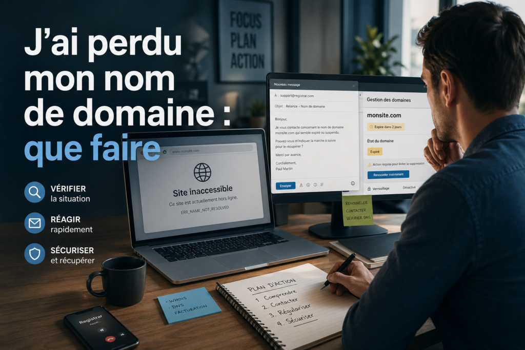 J’ai perdu mon nom de domaine : que faire