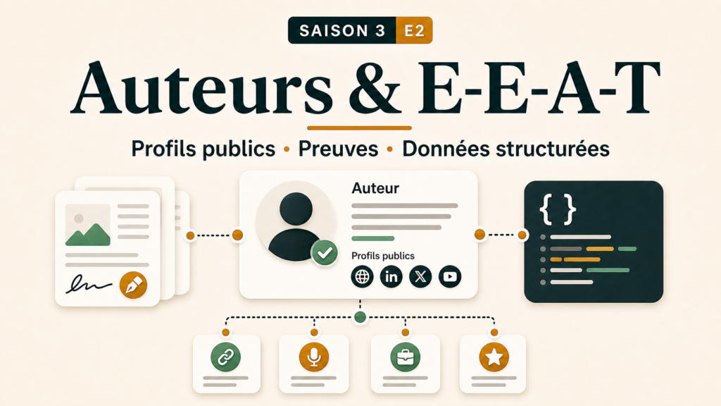 S3E2 – Auteurs, E-E-A-T et profils publics : rendre l&rsquo;expertise identifiable