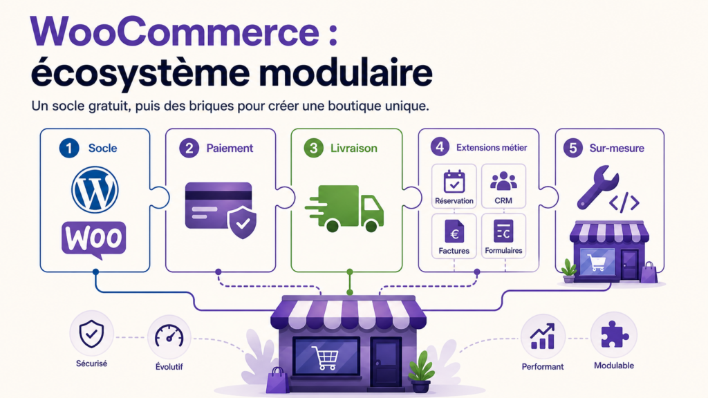 Les principes de WooCommerce : comprendre l&rsquo;ecosysteme modulaire